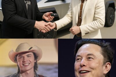 SHOCKING: Elon Musk Gifts Cybertruck to John Foster After Idol SuccessIn a stunning post-American Idol twist, 2025 runner-up John Foster received a brand-new Tesla Cybertruck from Elon Musk himself. Impressed by Foster’s standout performance, Musk also invited the rising country star to perform at his private home.