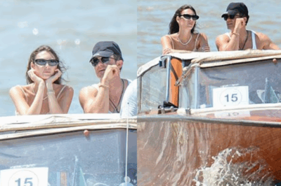 Orlando Bloom Spotted Chatting With Leonardo DiCaprio’s Girlfriend at Bezos-Sánchez Wedding Amid Katy Perry Split