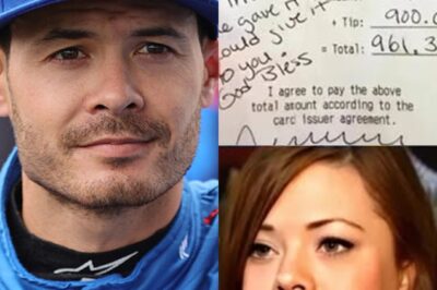 When NASCAR superstar Kyle Larson slipped out of a diner, he left more than just a generous tip – he left a life-changing message for waitress Lily! What did he write that had her in tears?