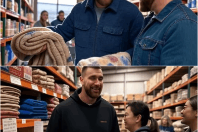 Travis Kelce converted a warehouse into a “zero-dollar supermarket” for the homeless — but the quickest thing to grab isn’t food…