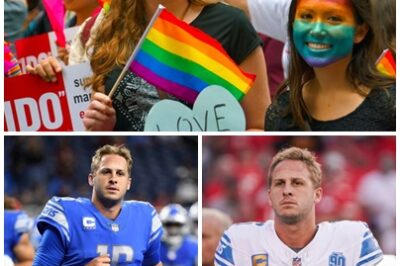 WOKE CULTURE DEBATE HEATS UP! Jared Goff slams Pride Month, saying it’s unnecessary. Do you agree or disagree? Share your opinion!  Goff’s comments have sparked immediate backlash.