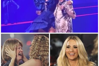 Carrie Underwood was mid-concert, crushing it as always, when something happened that left everyone breathless—her mom walked on stage and turned a regular throwback into the most emotional moment of the night.