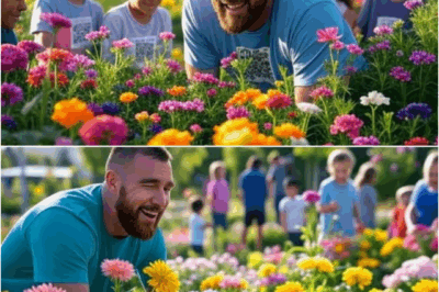 Travis Kelce builds a therapeutic garden for kids with autism – but the special thing is that each flower has a QR code