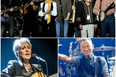 LEGENDARY DUET! Joan Baez and Bruce Springsteen unite for justice at the Lincoln Memorial, delivering a heart-piercing performance of “The Ghost of Tom Joad” and “We Shall Overcome. Inspiring 50,000 people with their powerful duet.