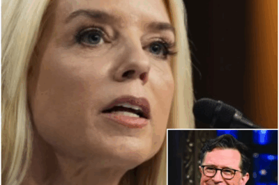 TV SH0CKER: Pam Bondi STUNS Stephen Colbert LIVE on The Late Show With a BRUTAL Comeback That Left the Audience Gasping, Colbert Speechless, and Producers Reportedly Panicking as the Segment Spiraled Out of Control
