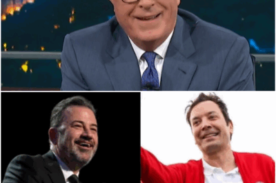 🌟 “HOLLYWOOD’S BIGGEST EGOS GATHER ON ‘THE LATE SHOW’ TO DEFEND STEPHEN COLBERT….