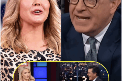Drama explodes: Karoline Leavitt responds harshly on Stephen Colbert’s show, what truth makes everyone stunned?