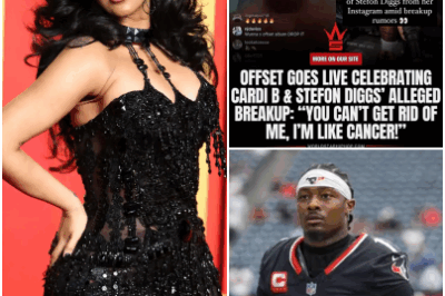 Drama Alert: Offset goes live celebrating Cardi B and Stefon Diggs’ alleged breakup with a bold statement: “You can’t get rid of me, I’m like cancer!”