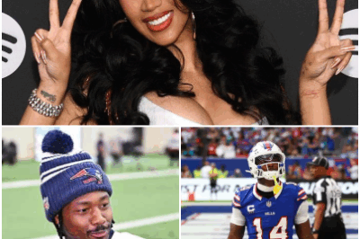 Cardi B accuses Stefon Diggs of abandoning her to train for the NFL season with someone special.