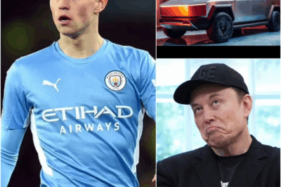 UNBELIEVABLE REJECTION! Phil Foden shocks everyone by turning down Elon Musk’s $80 million deal to promote the Tesla Cybertruck. What could be the reason behind this stunning decision?