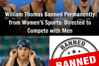 UNPRECEDENTED BAN! Transgender swimmer William Thomas (Lia Thomas) is banned from competing in women’s sports for life, but what’s even more surprising is that he can’t compete against men either. Where does this leave him?