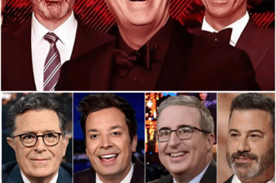 🔥 LATE-NIGHT REBELLION: Fallon, Meyers & Oliver crash Colbert’s canceled stage — sending a message CBS never wanted aired