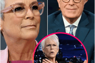 “LATE-NIGHT MELTDOWN” — Jamie Lee Curtis accuses CBS of ‘gagging’ her after Stephen Colbert’s exit, fueling conspiracy claims of bribery, sabotage, and a dark plot shaking late-night TV to its core.