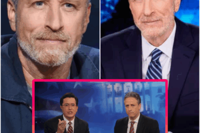 HOLLYWOOD EARTHQUAKE🔥: Jon Stewart’s Explosive Ultimatum Shakes Apple — Colbert Joins Secret Late-Night Alliance……
