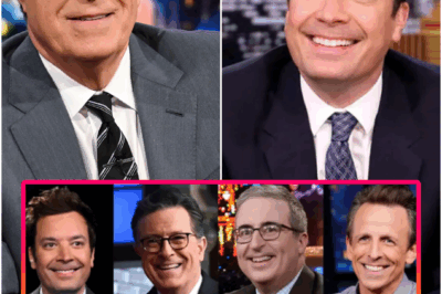 🚨 “STEPHEN COLBERT JUST DROPPED A BOMBSHELL — ‘IF THEY THINK THEY CAN SHUT ME UP, THEY HAVEN’T MET THE MONSTERS OF LATE-NIGHT YET,’ HE WARNED, AS FALLON, MEYERS & OLIVER SECRETLY RALLY BEHIND HIM IN WHAT INSIDERS CALL THE MOST AUDACIOUS COMEDY UPRISING IN DECADES.”