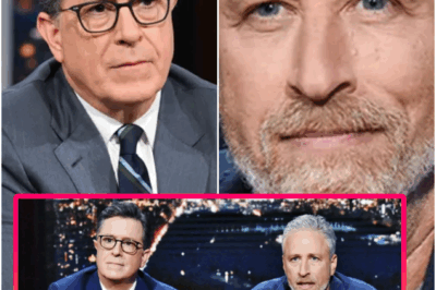 🚨 STREAMING REVOLT: “Buy me a coffin if you want silence!” — Jon Stewart’s chilling ultimatum and Stephen Colbert’s covert alliance have Apple in full panic.