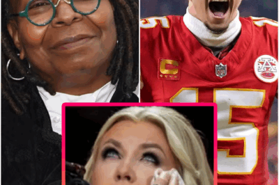 “‘SIT DOWN, BARBIE.’ — WHOOPI GOLDBERG STUNNED VIEWERS BY ATTACKING ERIKA KIRK LIVE ON AIR, CALLING HER A ‘TRUMP PUPPET.’ BUT MINUTES LATER, PATRICK MAHOMES STOOD UP — AND HIS FIERCE, SHARP DEFENSE LEFT WHOOPI SILENCED AND THE STUDIO ON ITS FEET.”