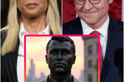 CAPITOL SHOCK: Former Florida AG Pam Bondi stunned Washington by calling on House Speaker Mike Johnson to place a statue of Charlie Kirk inside the U.S. Capitol.