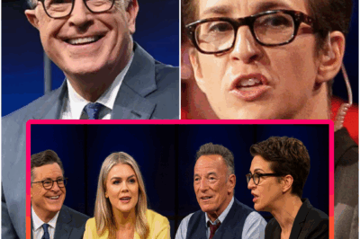 HOLLYWOOD SHOCKWAVE: Leaks reveal Stephen Colbert & Rachel Maddow are plotting a midnight media coup….