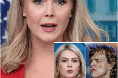 🎤 ROCK LEGEND STRIKES BACK: Karoline Leavitt clashes with Mick Jagger in a fiery live showdown — and his ruthless reply shook the studio to its core……