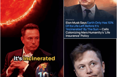 MARS: HUMANITY’S LIFE INSURANCE: Elon Musk Warns Planet Has Only 10% Life Left Before Being ‘Incinerated’ by Sun. Elon Musk Sounds Alarm on Earth’s Impending Doom, Advocates for Mars Colonization to Ensure Survival of Human Species!