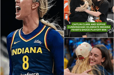 UNBELIEVABLE WIN! Caitlin Clark and Sophie Cunningham join the wild celebrations as Indiana Fever stun fans with a thrilling playoff victory in a heated matchup!