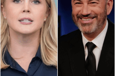 “YOU THINK I’M DONE? THINK AGAIN!” — Jimmy Kimmel Just Hit Back With a $50 Million LAWSUIT After a Shocking On-Air Ambush  What was supposed to be another lighthearted Jimmy Kimmel Live! interview turned into a full-blown war on live TV when Karoline Leavitt blindsided the late-night host with a verbal strike that left the crowd gasping.