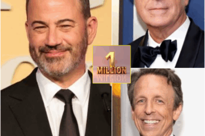 🎙️ Late-Night’s Holy Trinity Strikes Back: Jimmy Kimmel, Stephen Colbert, and Seth Meyers Unite in a $1M Move to Protect America’s Most Trusted Independent News Voice Their first joint action sends a clear message — the fight for press freedom just got loud.